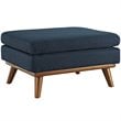 Hawthorne Collection Accent Chair with Ottoman in Azure
