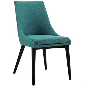 Hawthorne Collection Fabric Upholstered Dining Side Chair in Teal