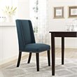 Hawthorne Collection Fabric Upholstered Dining Side Chair in Azure
