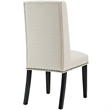 Hawthorne Collection Fabric Upholstered Dining Side Chair in Azure