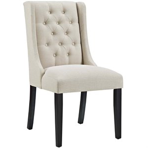 Hawthorne Collection Fabric Upholstered Dining Side Chair in Beige