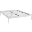 Hawthorne Collections Modern Metal Queen Platform Bed in White