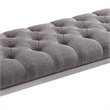 Hawthorne Collections Bedroom Bench in Gray