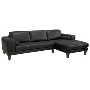 Hawthorne Collections Leather Right Facing Sectional