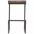 Cube Mango Wood & Architectural Metal Bar Stool