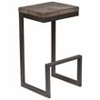 Cube Mango Wood & Architectural Metal Bar Stool