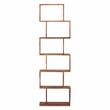 Hawthorne Collections Modern 6-Shelf Wood Bookcase in Natural Brown