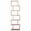 Hawthorne Collections Modern 6-Shelf Wood Bookcase in Natural Brown