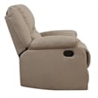 Hawthorne Collections Transitional Polyester Microfiber Recliner in Beige