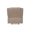 Hawthorne Collections Transitional Polyester Microfiber Recliner in Beige