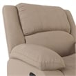 Hawthorne Collections Transitional Polyester Microfiber Recliner in Beige