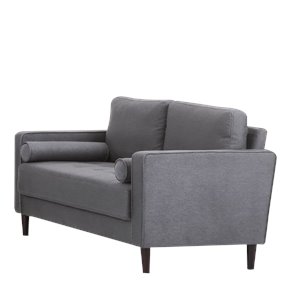 Hawthorne Collections Loveseat in Heather Gray