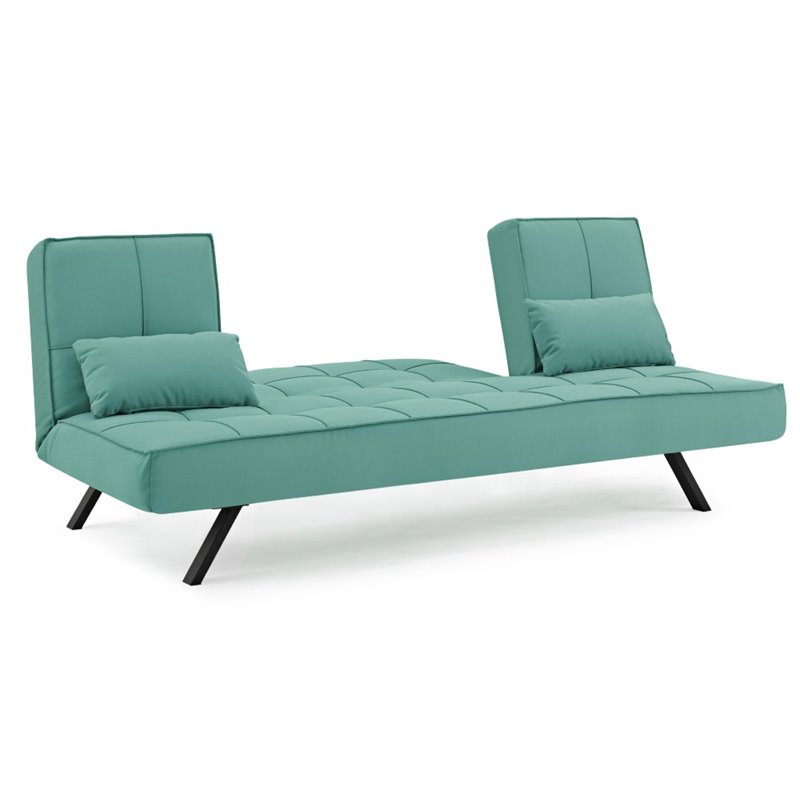 Hawthorne Collections Outdoor Convertible Sofa in Seafoam Green