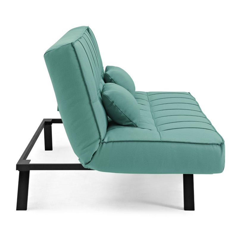 Hawthorne Collections Outdoor Convertible Sofa in Seafoam Green