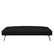 Hawthorne Collections Tufted Contemporary Fabric Sleeper Sofa in Black