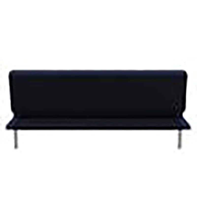 Hawthorne Collections Tufted Contemporary Fabric Sleeper Sofa in Navy Blue