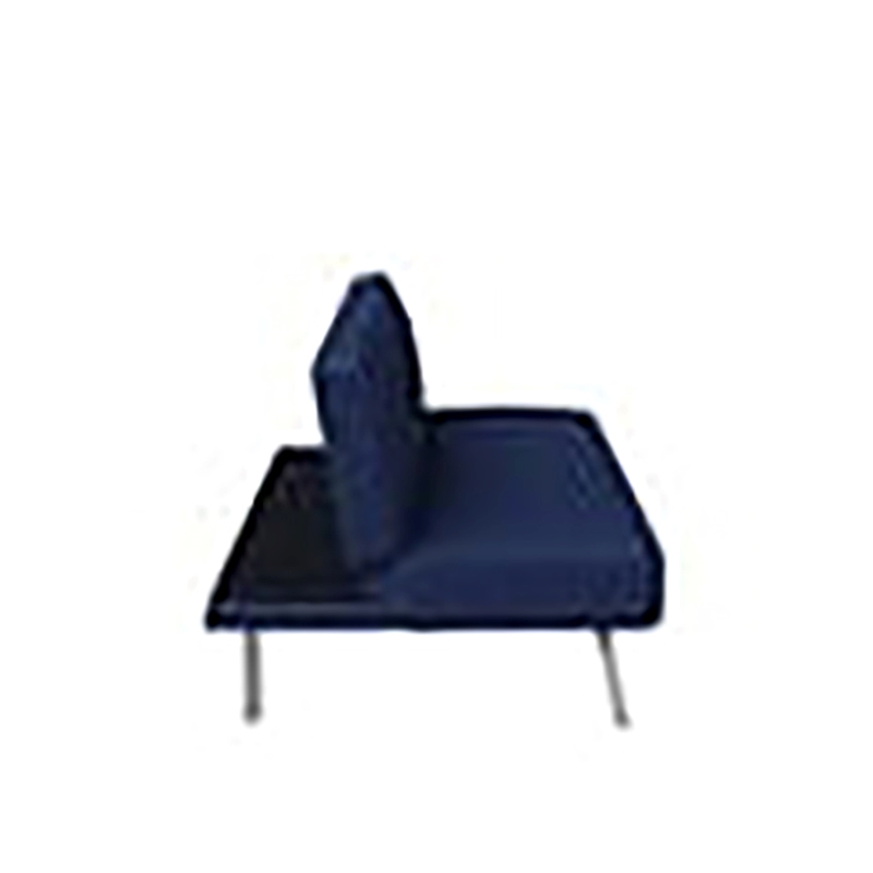 Hawthorne Collections Tufted Contemporary Fabric Sleeper Sofa in Navy Blue