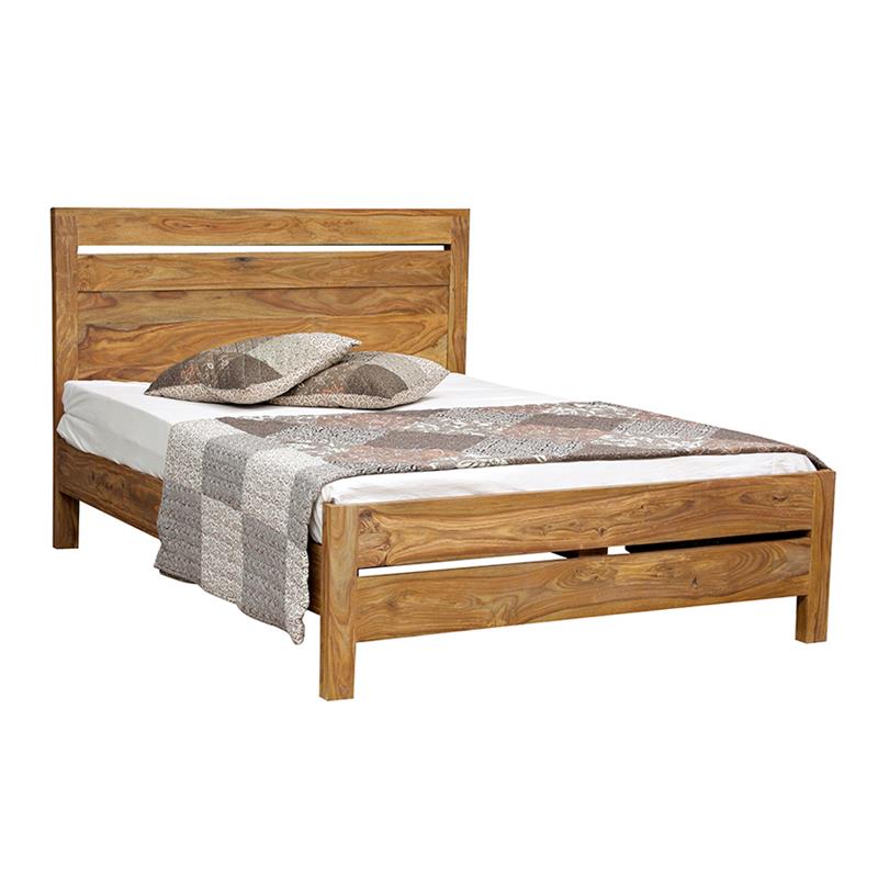 Avalon Mid-Century Modern Sheesham Wood Queen Bed