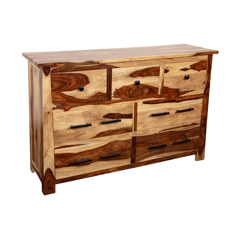 Missoula Solid Sheesham Wood 7 Drawer Dresser HC48641947096