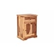 Hawthorne Collections Sante Fe 1-Drawer Solid Wood Nightstand with Door in Brown