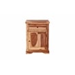Hawthorne Collections Sante Fe 1-Drawer Solid Wood Nightstand with Door in Brown