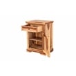Hawthorne Collections Sante Fe 1-Drawer Solid Wood Nightstand with Door in Brown