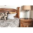 Hawthorne Collections Sante Fe 1-Drawer Solid Wood Nightstand with Door in Brown