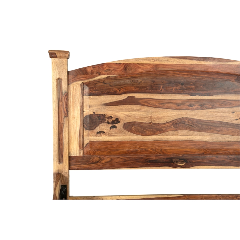 Hawthorne Collections Sante Fe Solid Wood Eastern King Size Bed in Natural