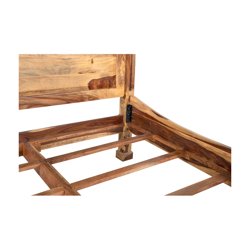 Hawthorne Collections Sante Fe Solid Wood Eastern King Size Bed in Natural