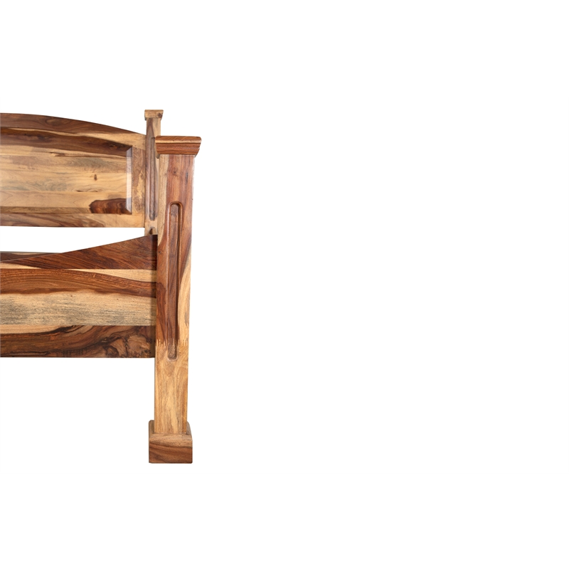 Hawthorne Collections Sante Fe Solid Wood Eastern King Size Bed in Natural