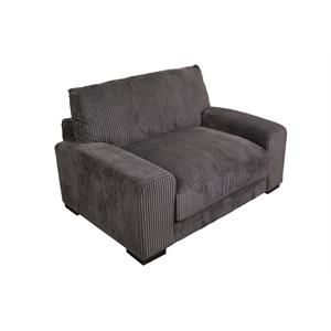 Largo Ultra-Soft Microfiber 1.5 Chair - Charcoal