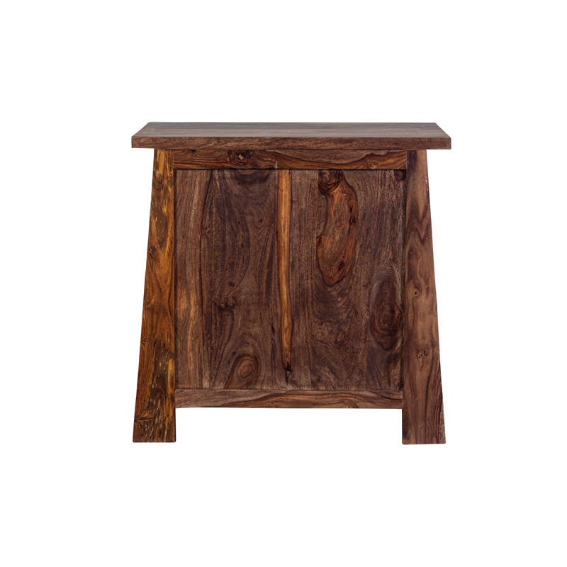 Missoula Solid Sheesham Wood 1 Drawer Nighstand in Harvest