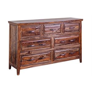 Sonora Solid Sheesham Wood Dresser - Brown