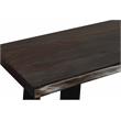 Hawthorne Collections Helena Live Edge Solid Sheesham Wood Console Table - Gray
