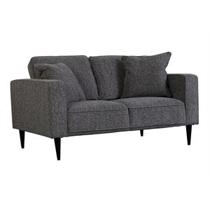 Hawthorne Collections Keaton Upholstered Loveseat - Gray
