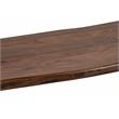 Hawthorne Collections Helena Live Edge Solid Sheesham Wood Console Table - Brown