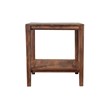 Hawthorne Collections Modern Wood End Table in Natural Honey Brown