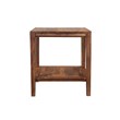Hawthorne Collections Modern Wood End Table in Natural Honey Brown