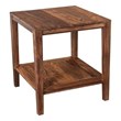 Hawthorne Collections Modern Wood End Table in Natural Honey Brown