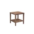 Hawthorne Collections Modern Wood End Table in Natural Honey Brown