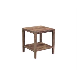 Hawthorne Collections Solid Sheesham Wood End Table - Natural