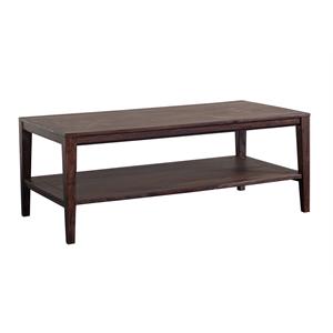 Hawthorne Collections Solid Sheesham Wood Coffee Table - Gray