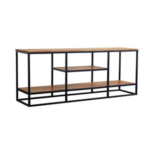 Hawthorne Collections Delancy Solid Mango Wood TV Stand - Brown