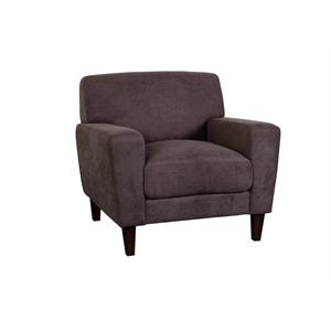 Sitswell Soft Textured Microfiber Fabric Chair - Brown