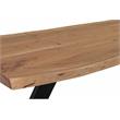 Hawthorne Collections Helena Live Edge Solid Acacia Wood Console Table - Natural