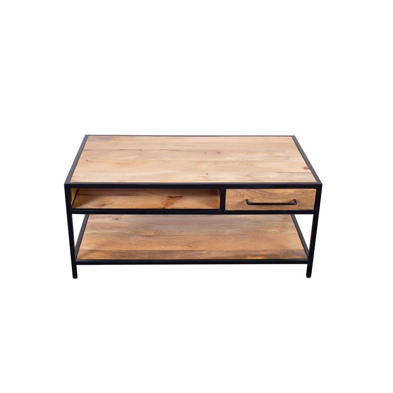 Hawthorne Collections Delancy Industiral Coffee Table - Brown