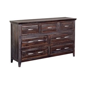 Hawthorne Collections Sonora Solid Sheesham Wood Dresser - Gray