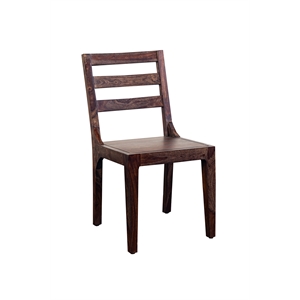 Hawthorne Collections Solid Sheesham Wood Dining Chair - Gray