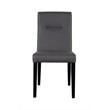 Hawthorne Collections Verona Contemporary Dining Chair in Gray (Set of 2)
