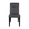 Hawthorne Collections Verona Contemporary Dining Chair in Gray (Set of 2)